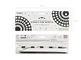 Decorative Rosette Spider Web, black, 50 cm