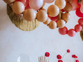 Linking balloons, 33 cm, light pink (1 pkt / 20 pc.)