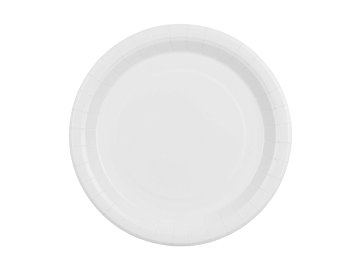 Paper Plates, white, 23 cm (1 pkt / 6 pc.)
