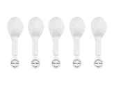 Led balloons 30 cm, white (1 pkt / 5 pc.)