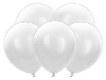 Led balloons 30 cm, white (1 pkt / 5 pc.)