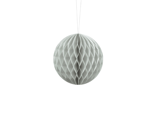 Honeycomb Ball, light grey, 10cm