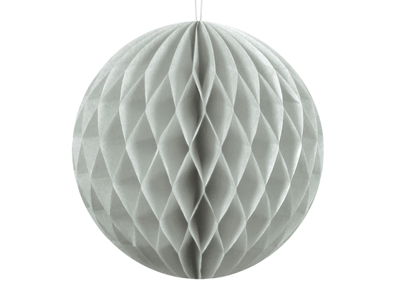 Honeycomb Ball, light grey, 10cm