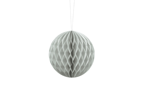 Honeycomb Ball, light grey, 10cm
