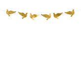 Garland Doves, gold, 112 cm