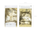 Gift bags, gold, 25x38x11cm (1 pkt / 3 pc.)