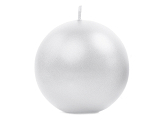 Candle Sphere, metallic, pearl, 8cm (1 pkt / 6 pc.)