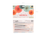 Circus Decorative Rosettes, set, 26-43 cm (1 pkt / 5 pc.)