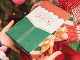 Gift box Santa, 6x22.5x15 cm, mix