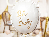 Foil balloon Oh baby, 53x69 cm, mix