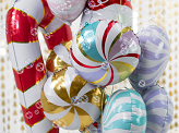 Foil balloon Candy cane, 50x82cm, red