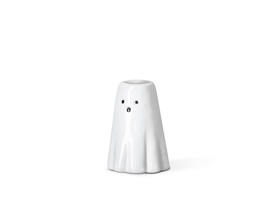 Ghost Candle Holder, white, 8cm (1 pkt / 6 pc.)