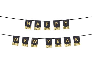 Banner Happy New Year, 135x16,5 cm