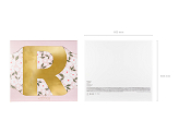Mirror letter ''R'', gold, 50x60 cm
