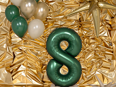 Strong Balloons 30 cm, Metallic Cold Gold (1 pkt / 100 pc.)