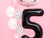 Foil Balloon Number ''5'', 86cm, black