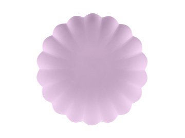Plastic plates Frill, 22 x 22 cm, violet (1 pkt / 4 pc.)