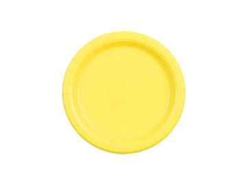 Paper Plates, yellow, 18 cm (1 pkt / 6 pc.)