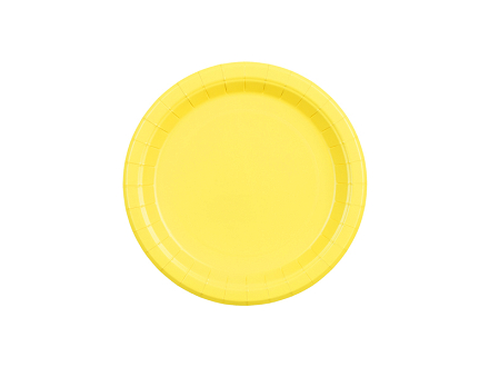 Paper Plates, yellow, 18 cm