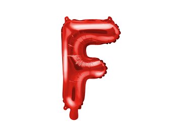 Foil Balloon Letter ''F'', 35cm, red