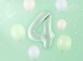 Foil Balloon Number ''4'', 72cm, green