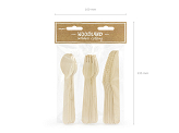 Wooden cutlery Woodland, 16cm (1 pkt / 18 pc.)