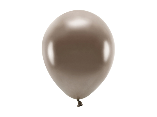 Eco Balloons 26cm metallic, brown (1 pkt / 100 pc.)