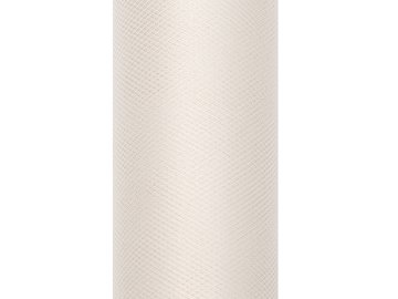 Tulle Plain, cream, 0.3 x 9m (1 pc. / 9 lm)