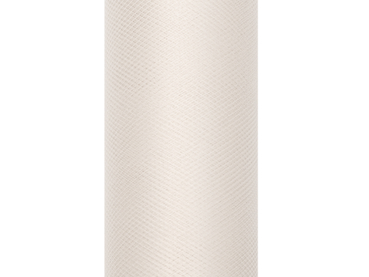 Tulle Plain, cream, 0.3 x 9m (1 pc. / 9 lm)