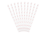 Paper Straws, light pink, 19.5cm (1 pkt / 10 pc.)