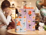 Gift bag Flowers, mix, 8x14x18 cm