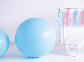 Round Balloon 1m, Pastel Light Blue