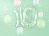 Foil Balloon Number ''0'', 72cm, green