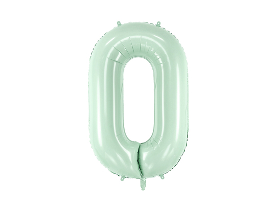Foil Balloon Number ''0'', 72cm, green
