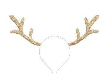 Headband Reindeer, gold, 34.5x22cm