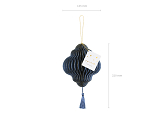 Paper honeycomb ornament Lantern, navy blue, 13,2x15cm
