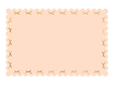 Paper tablecloth Bows, pink, 180 x 120 cm
