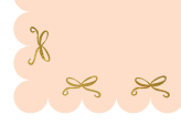 Paper tablecloth Bows, pink, 180 x 120 cm