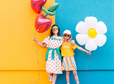 Foil balloon Daisy, 97x103 cm, mix