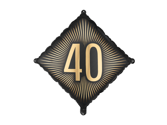 Foil Balloon ''40'', 46x46 cm, mix