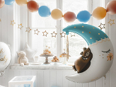 Linking balloons, 33 cm, dusty rose (1 pkt / 20 pc.)