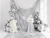 Glossy Balloons 30cm, silver (1 pkt / 50 pc.)