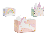Castle and Unicorns snack boxes, mix (1 pkt / 6 pc.)