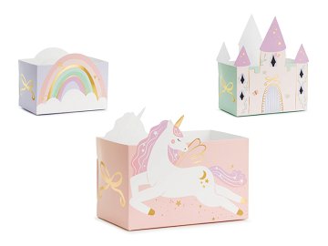 Castle and Unicorns snack boxes, mix (1 pkt / 6 pc.)