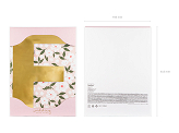 Mirror letter ''F'', gold, 40x60 cm
