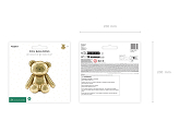 Foil Balloon Bear, 43x53 cm, gold