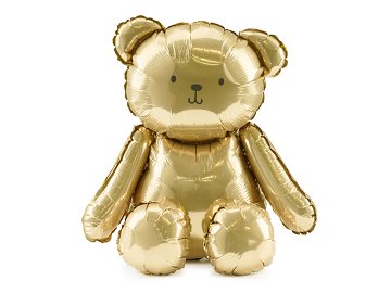 Foil Balloon Bear, 43x53 cm, gold