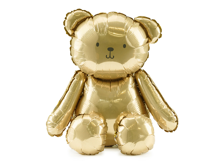 Foil Balloon Bear, 43x53 cm, gold