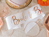 Sash Bride to be, white, 75cm