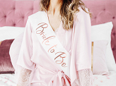 Sash Bride to be, white, 75cm
